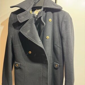 Mayle black Peacoat with Brass Buttons